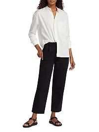 Nahom Cotton-Twill Pants
