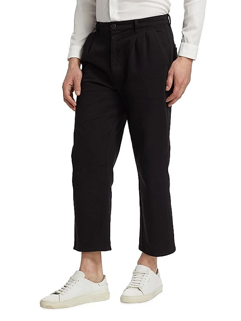 Nahom Cotton-Twill Pants