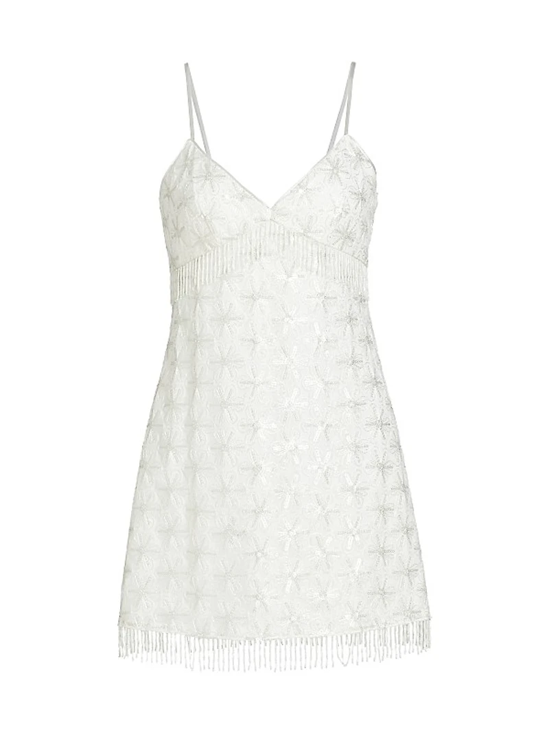 Daisy Sequin Gracen Beaded Minidress