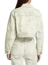 Denim Cropped Trucker Jacket