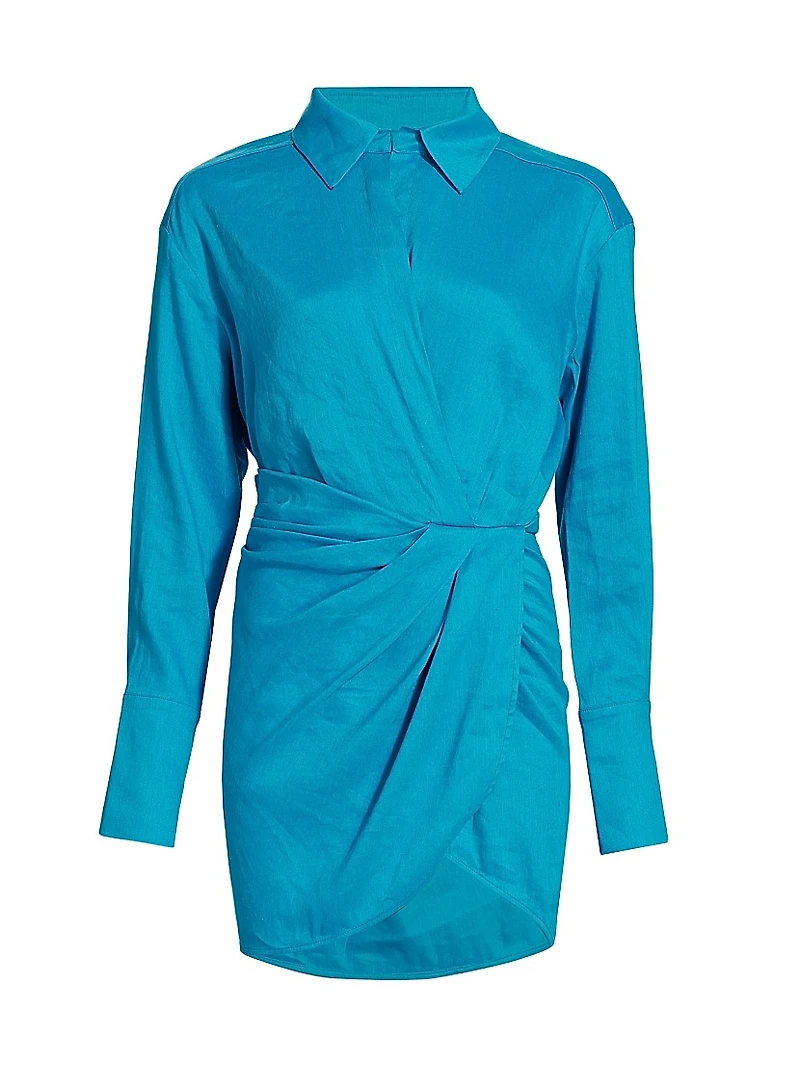 Puno Asymmetric Linen Minidress