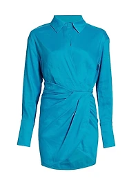 Puno Asymmetric Linen Minidress