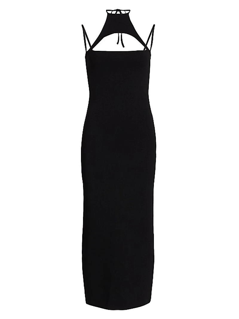 Valrya Halterneck Midi-Dress