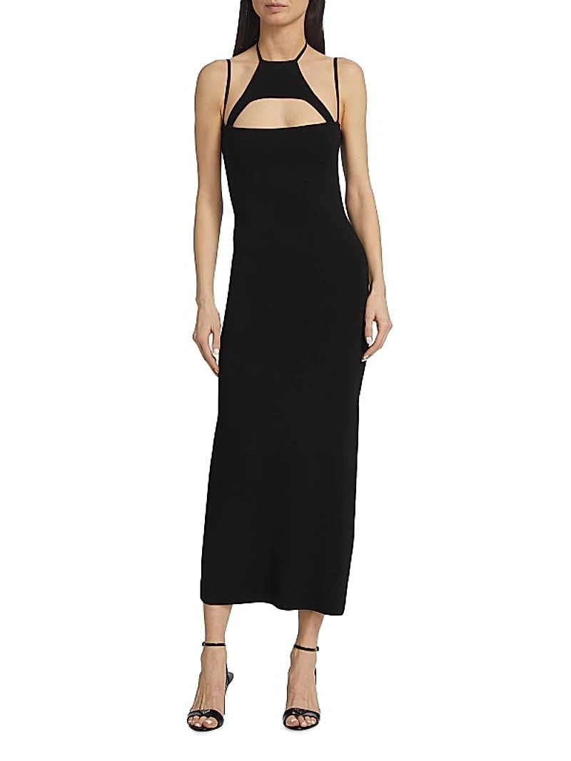 Valrya Halterneck Midi-Dress