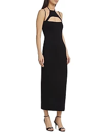Valrya Halterneck Midi-Dress