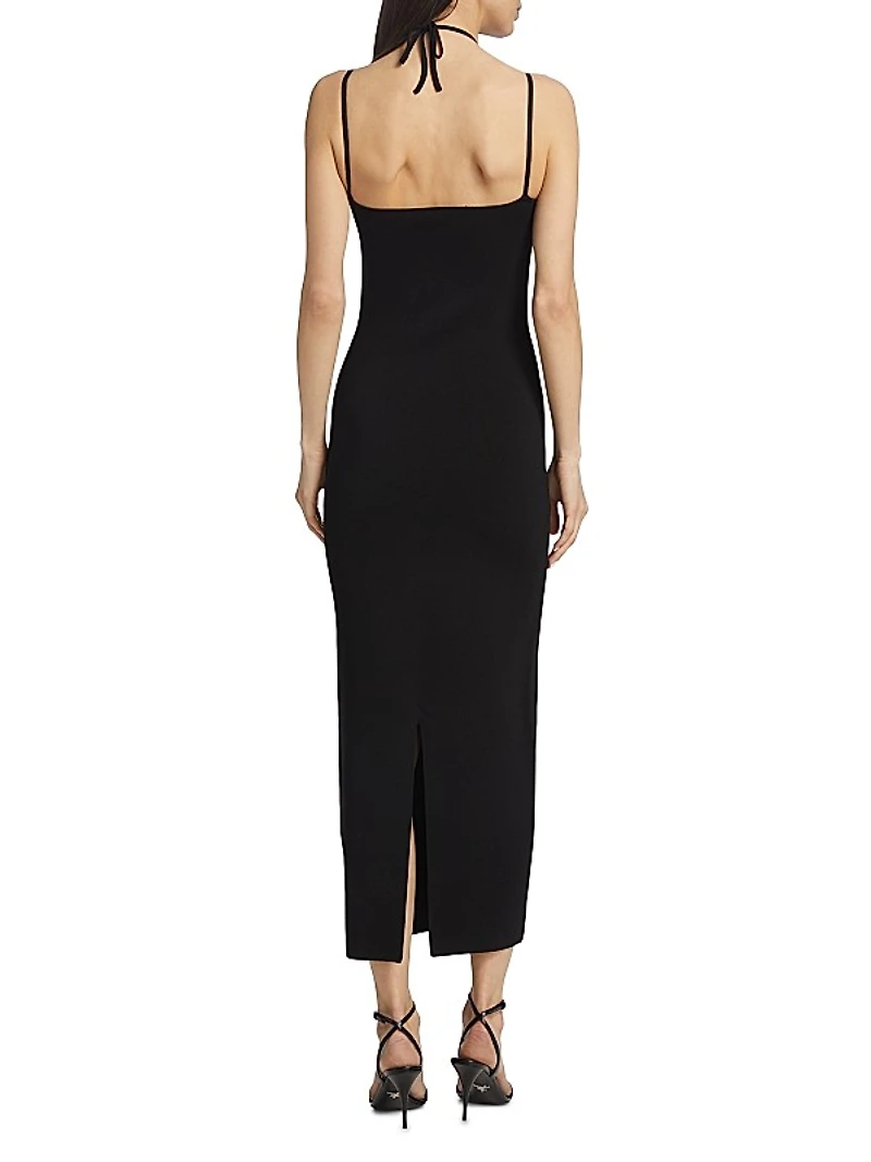 Valrya Halterneck Midi-Dress