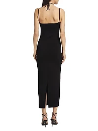 Valrya Halterneck Midi-Dress