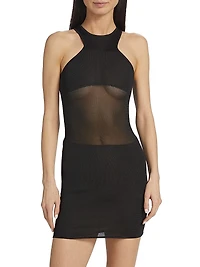 Elaine Semi-Sheer Minidress