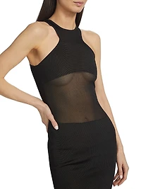 Elaine Semi-Sheer Minidress