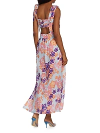 Mar Floral Cut-Out Maxi Dress