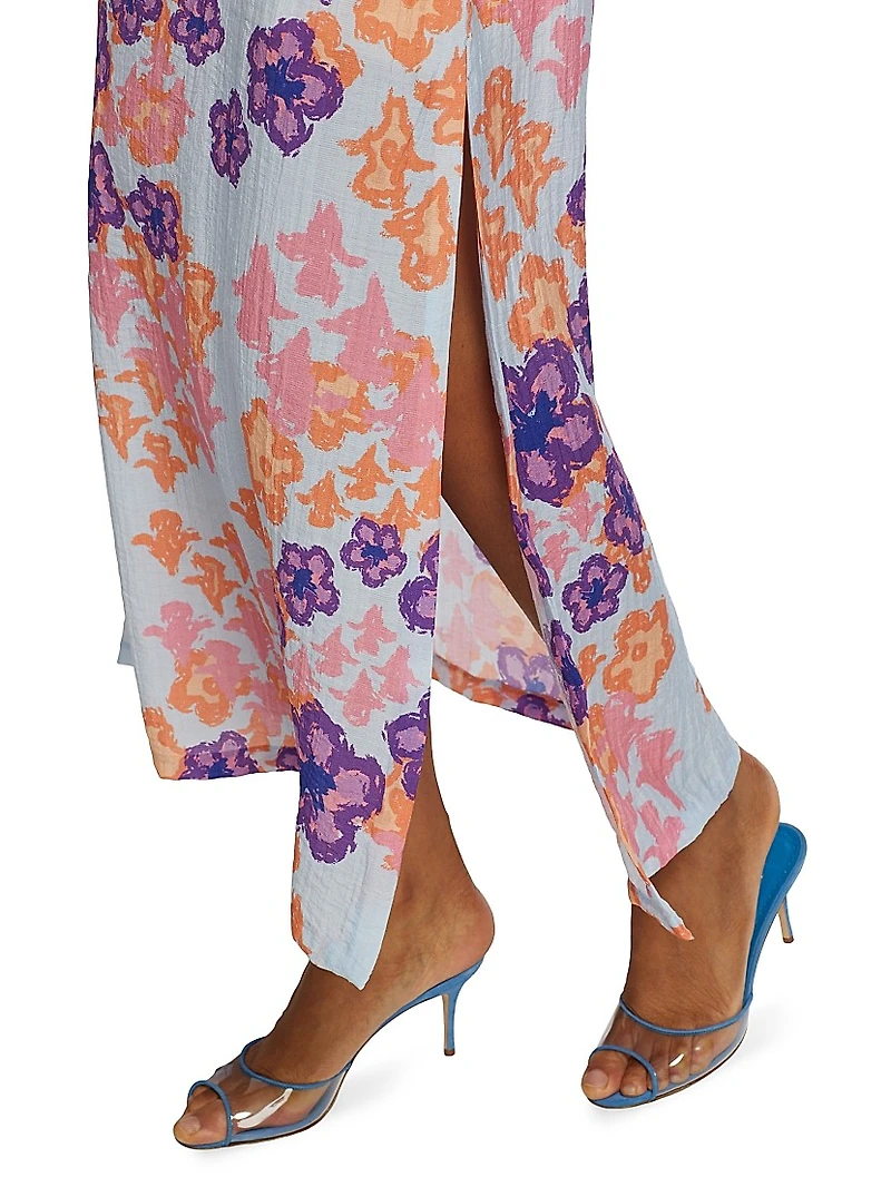 Mar Floral Cut-Out Maxi Dress