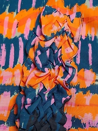 Caroline Geometric Braided-Strap Maxi Dress