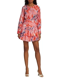 Aura Floral Pleated Blouse