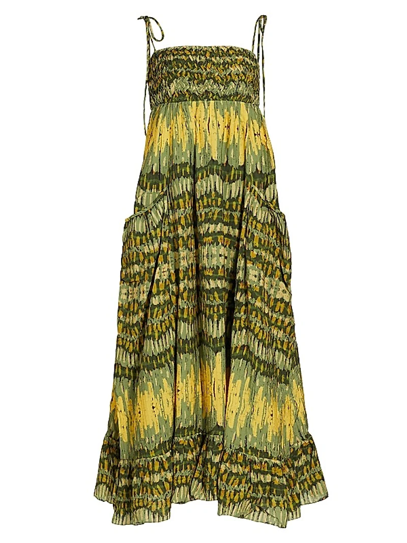 Viviana Geometric Braided Maxi Dress