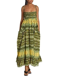 Viviana Geometric Braided Maxi Dress