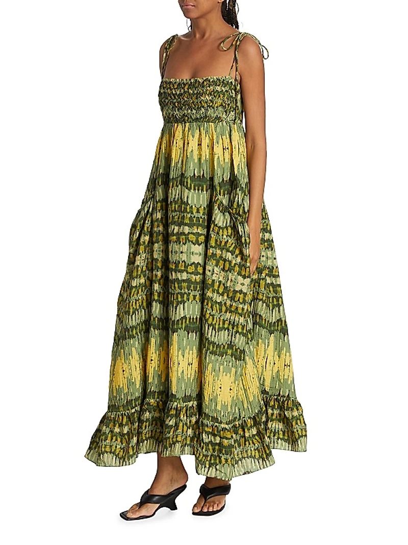 Viviana Geometric Braided Maxi Dress
