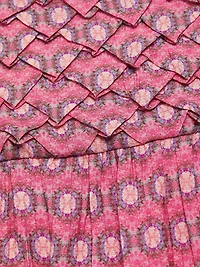 Nora Geometric Textured Midi-Dress