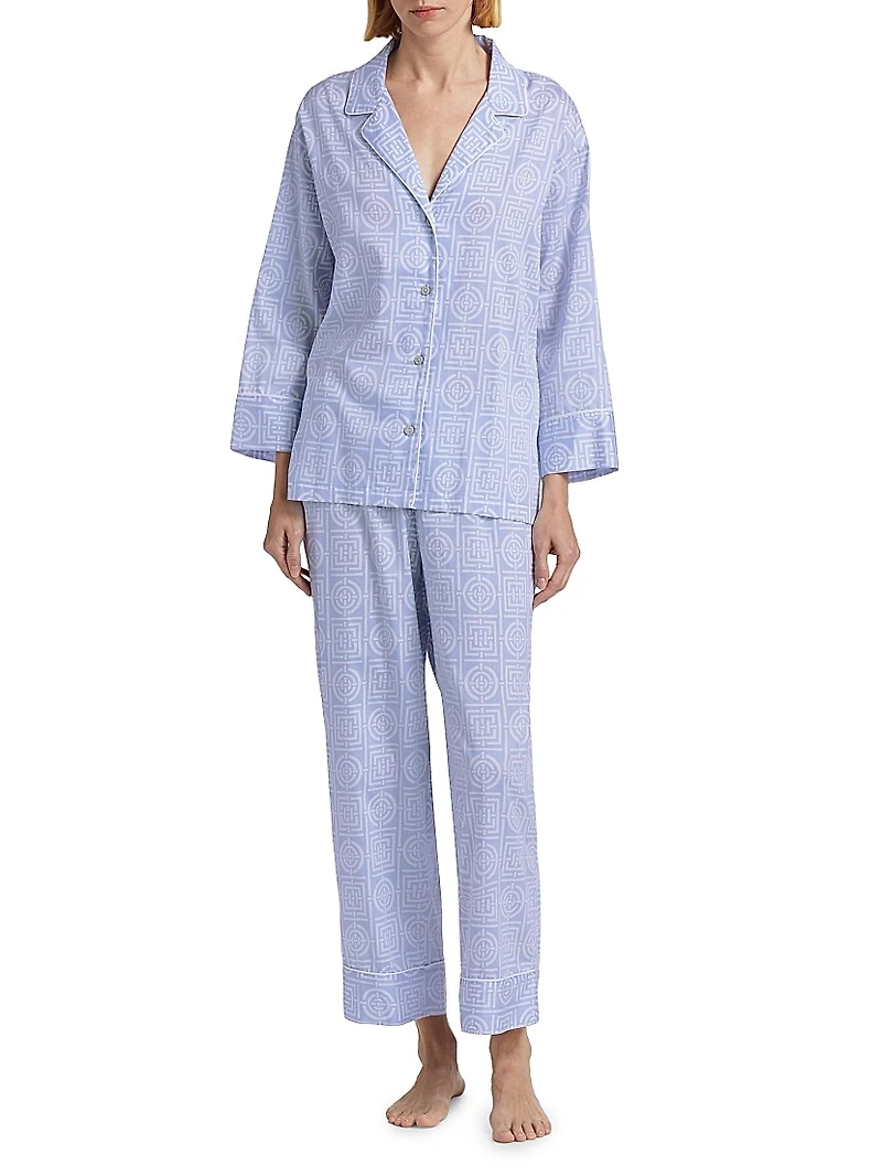Infinity Cotton Sateen Pajama Set