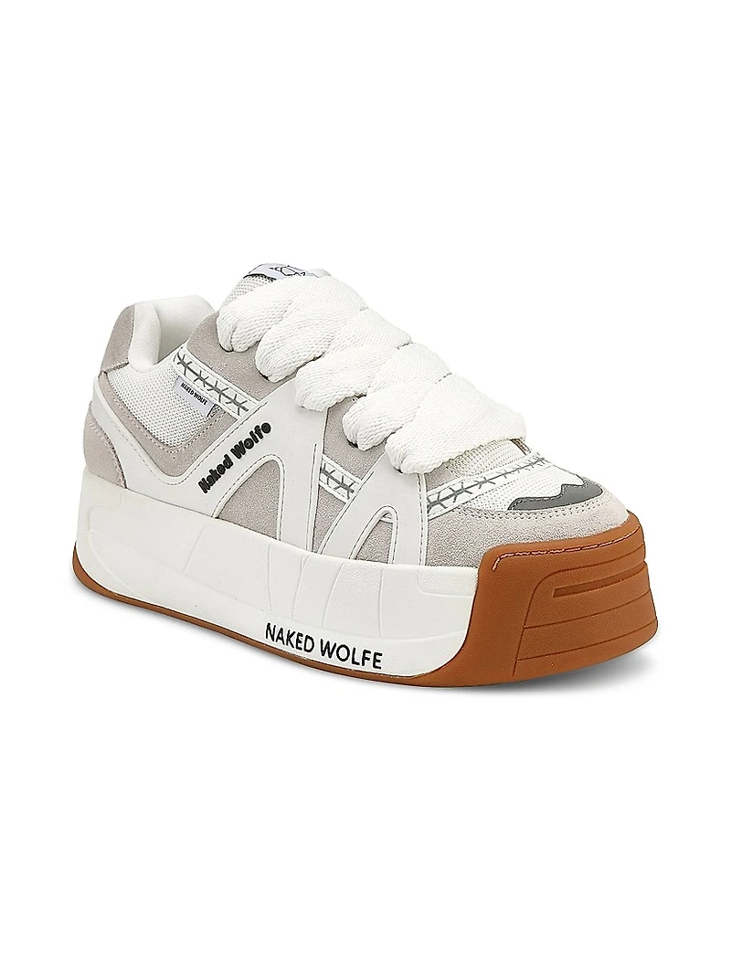 Slide White Low Top Sneakers
