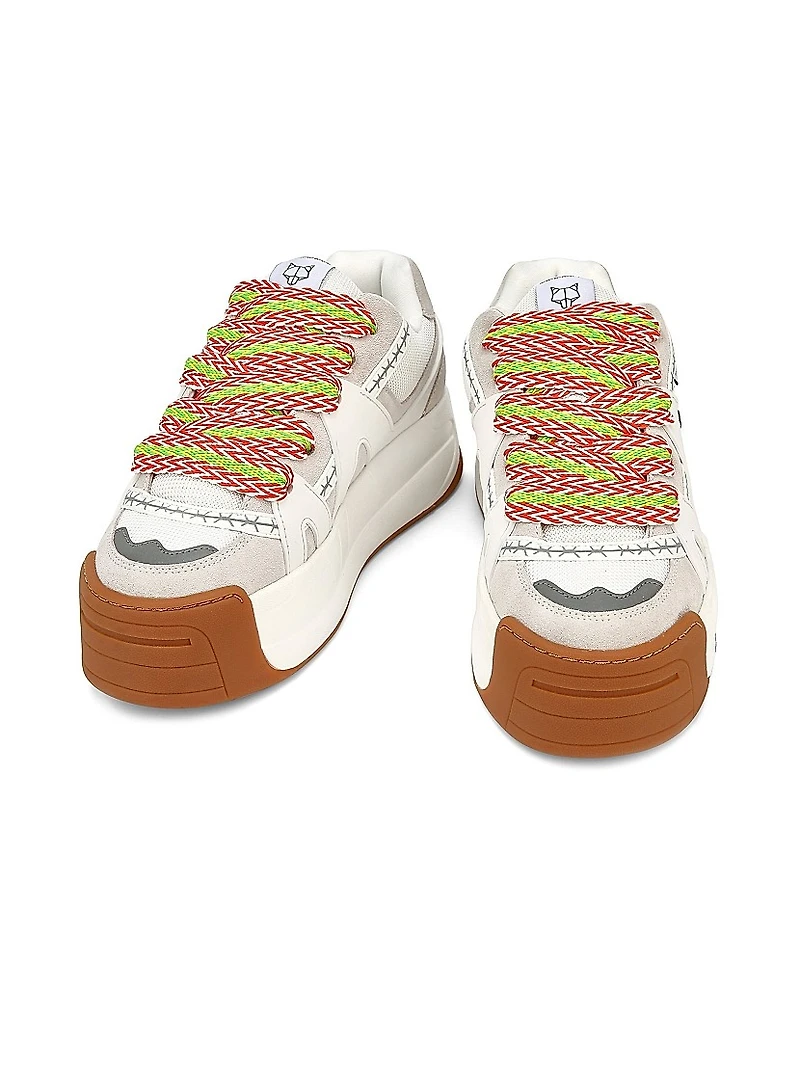 Slide White Low Top Sneakers