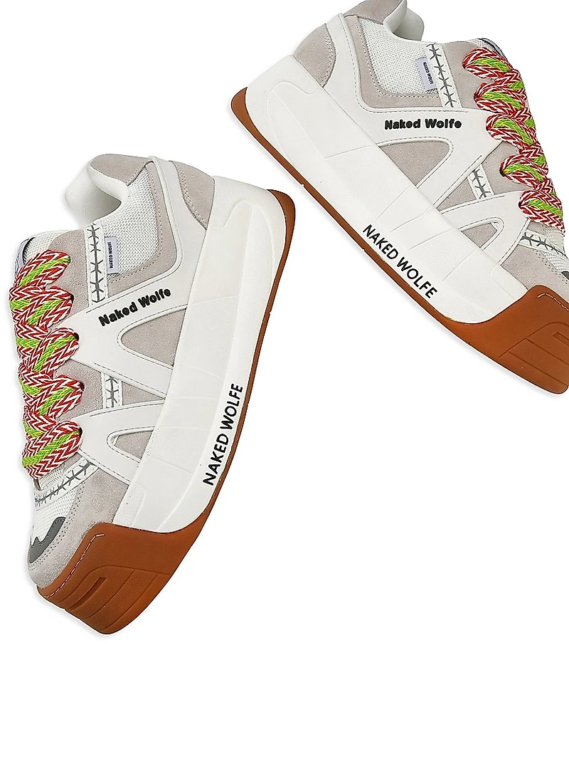 Slide White Low Top Sneakers