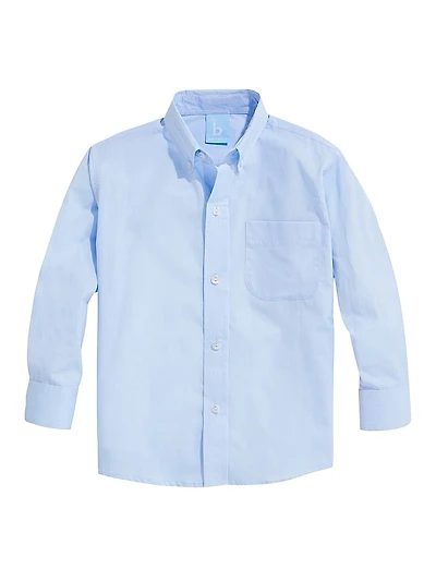 Little Boy's & Boy's Poplin Button-Up Shirt