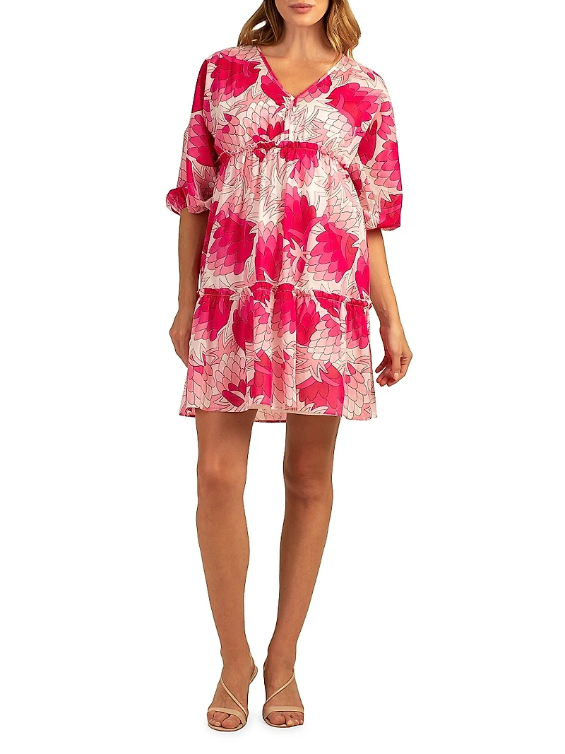 Arco Iris Floral-Printed Minidress