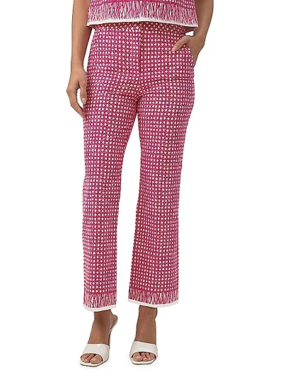 Lulu Printed Kick-Flare Pants