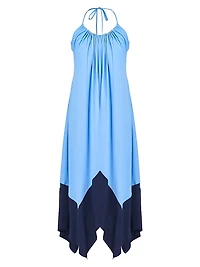 Karley Handkerchief Halter Dress