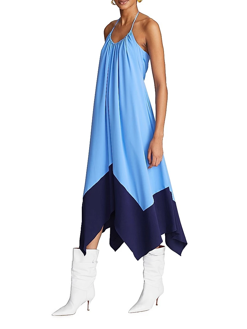 Karley Handkerchief Halter Dress