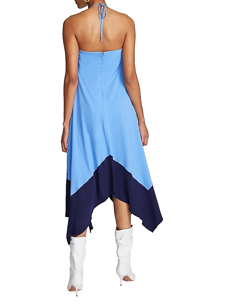 Karley Handkerchief Halter Dress