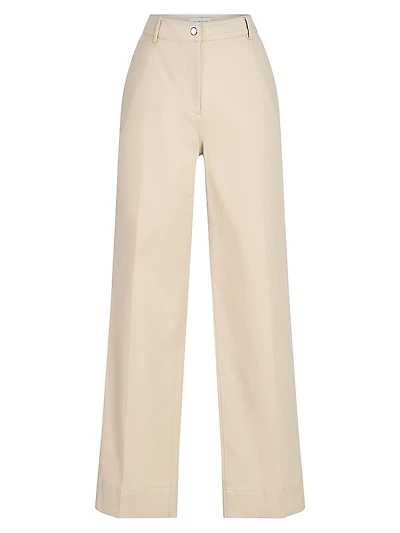 Sam Twill Wide-Leg Pants