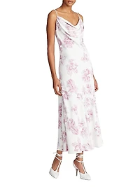 Sonny Floral Crepe Midi-Dress