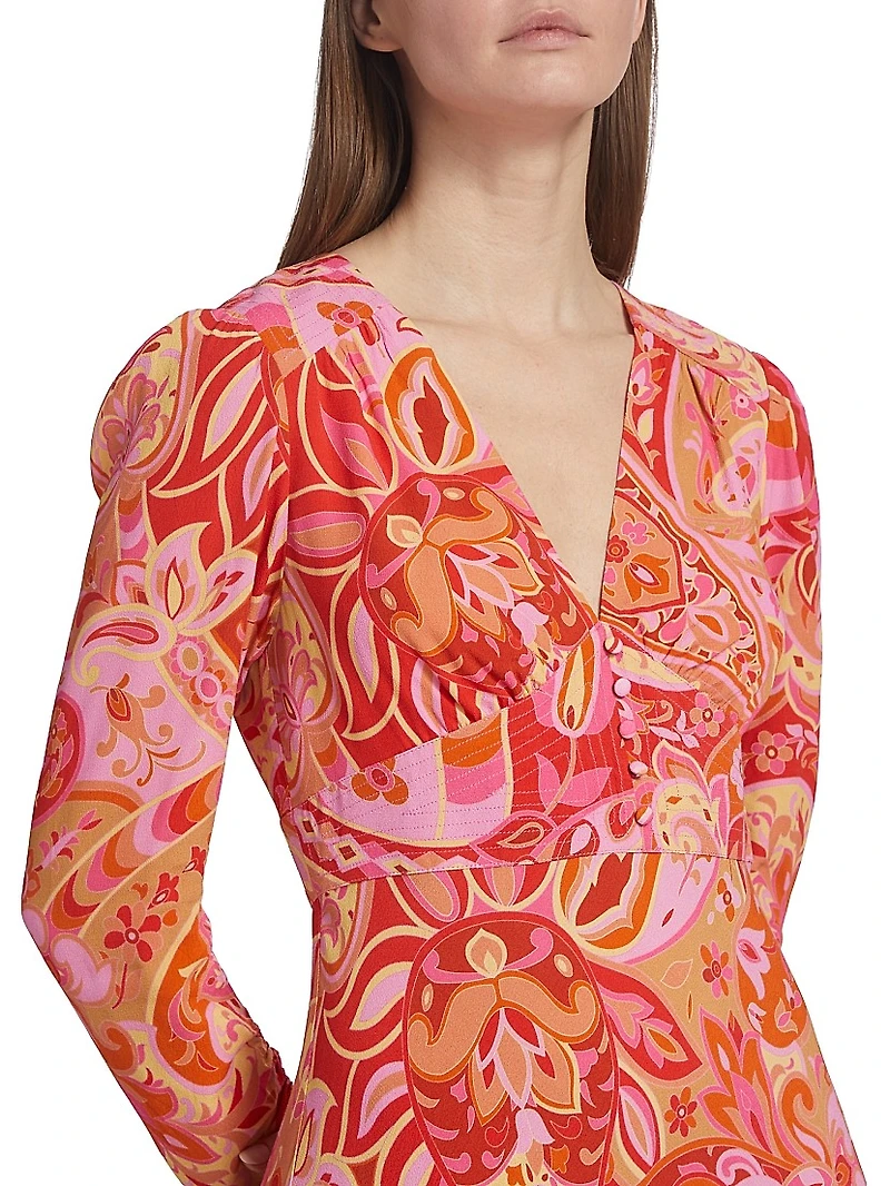 Jules Abstract Print Minidress