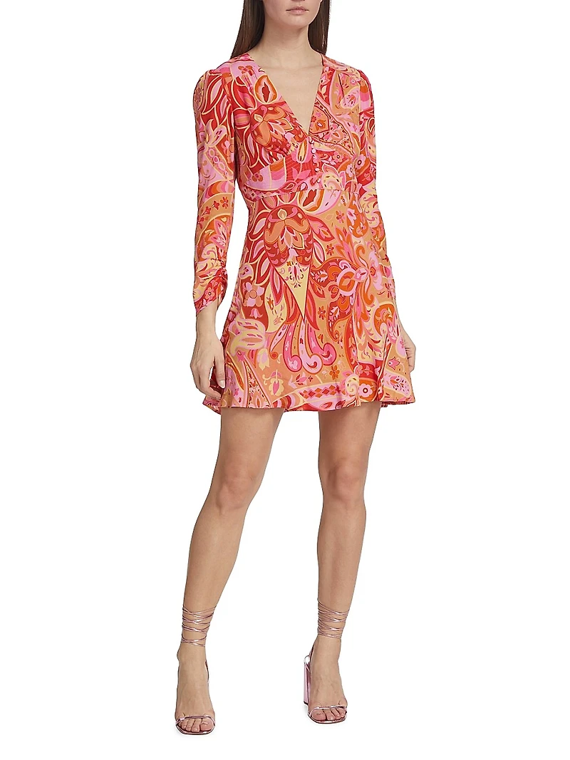 Jules Abstract Print Minidress