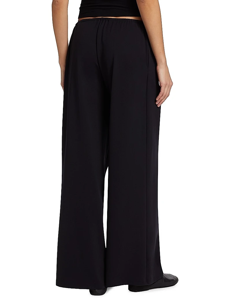 Bariem Wide-Leg Jersey Pants