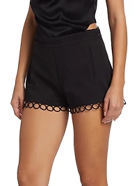 Dua Circle-Hem Shorts