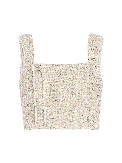 Chloe Tweed Top