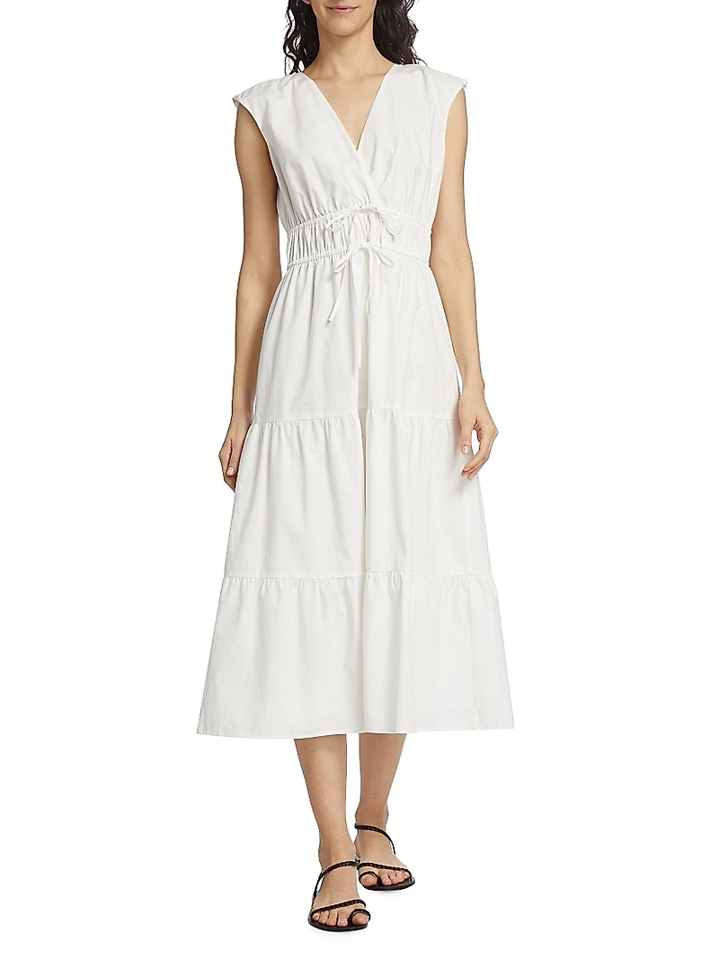 Lucia Drawstring Midi-Dress