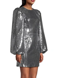 Thais Sequined Backless Sheath Dress