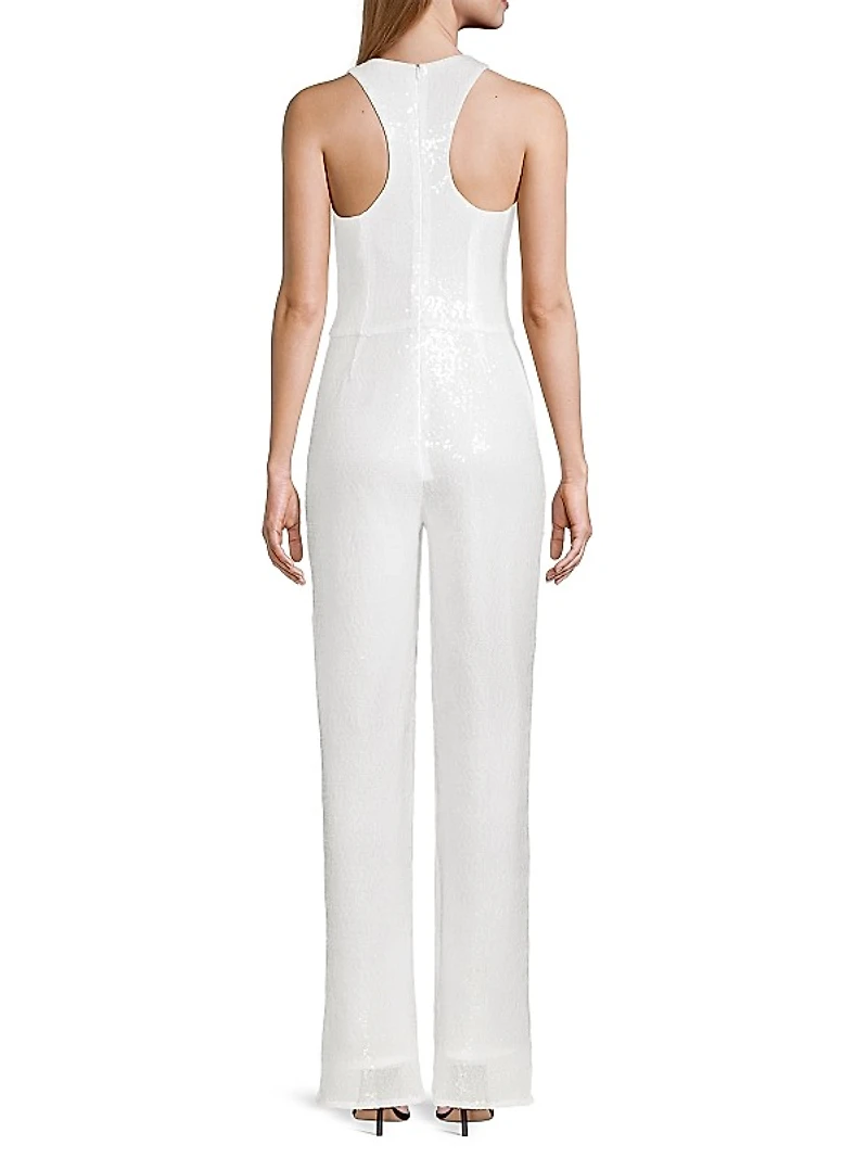 Madeline Sequined Racerback Jumpsuit
