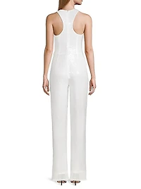 Madeline Sequined Racerback Jumpsuit