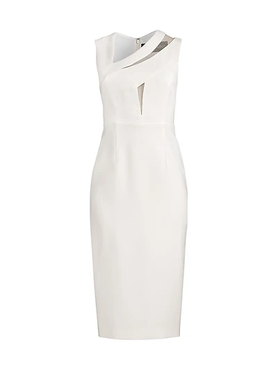 Lola Illusion Slash Cocktail Dress