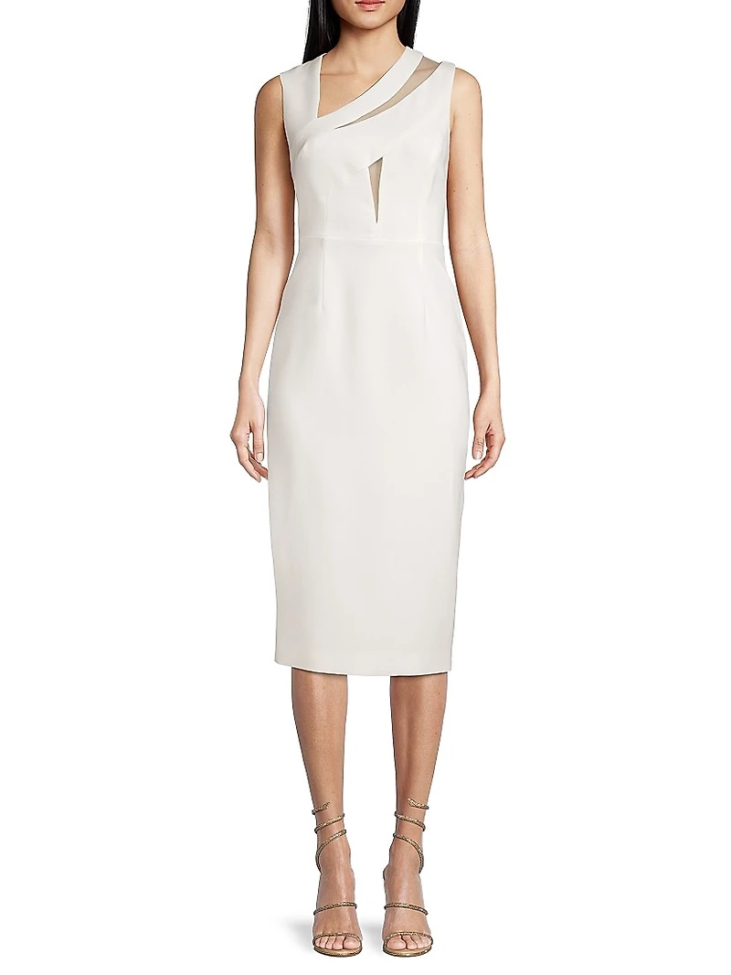 Lola Illusion Slash Cocktail Dress