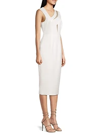 Lola Illusion Slash Cocktail Dress