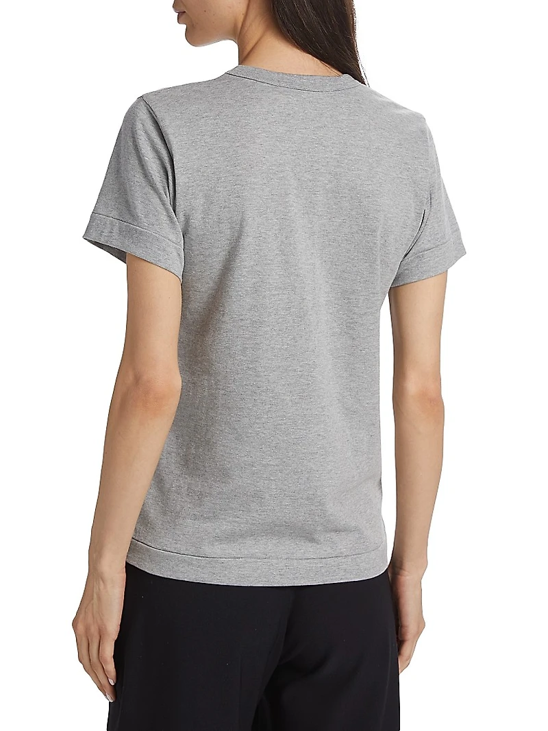 Heart Logo Cotton T-Shirt