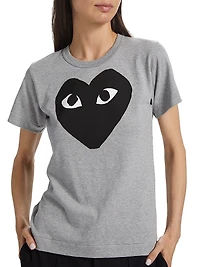 Heart Logo Cotton T-Shirt