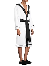 Logo Embroidered Bathrobe