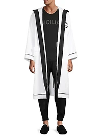 Logo Embroidered Bathrobe