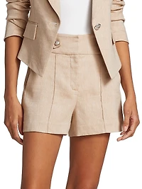 Runo Linen-Blend Shorts